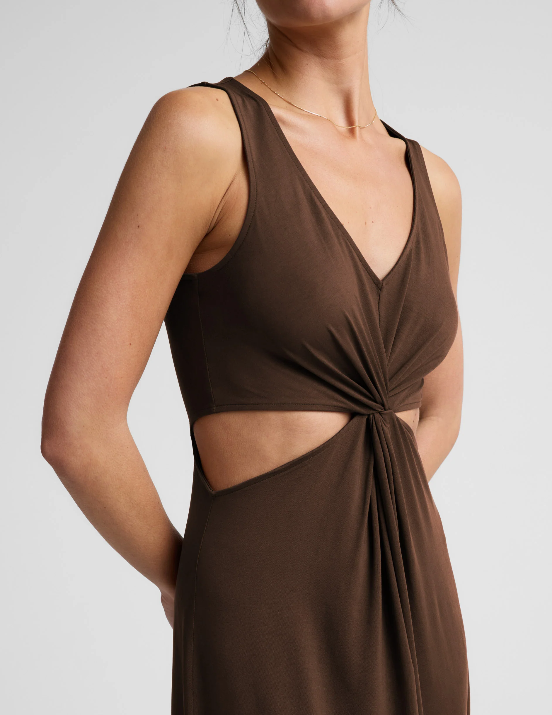 Maxi Around The World Front Twist Dress - Image 8