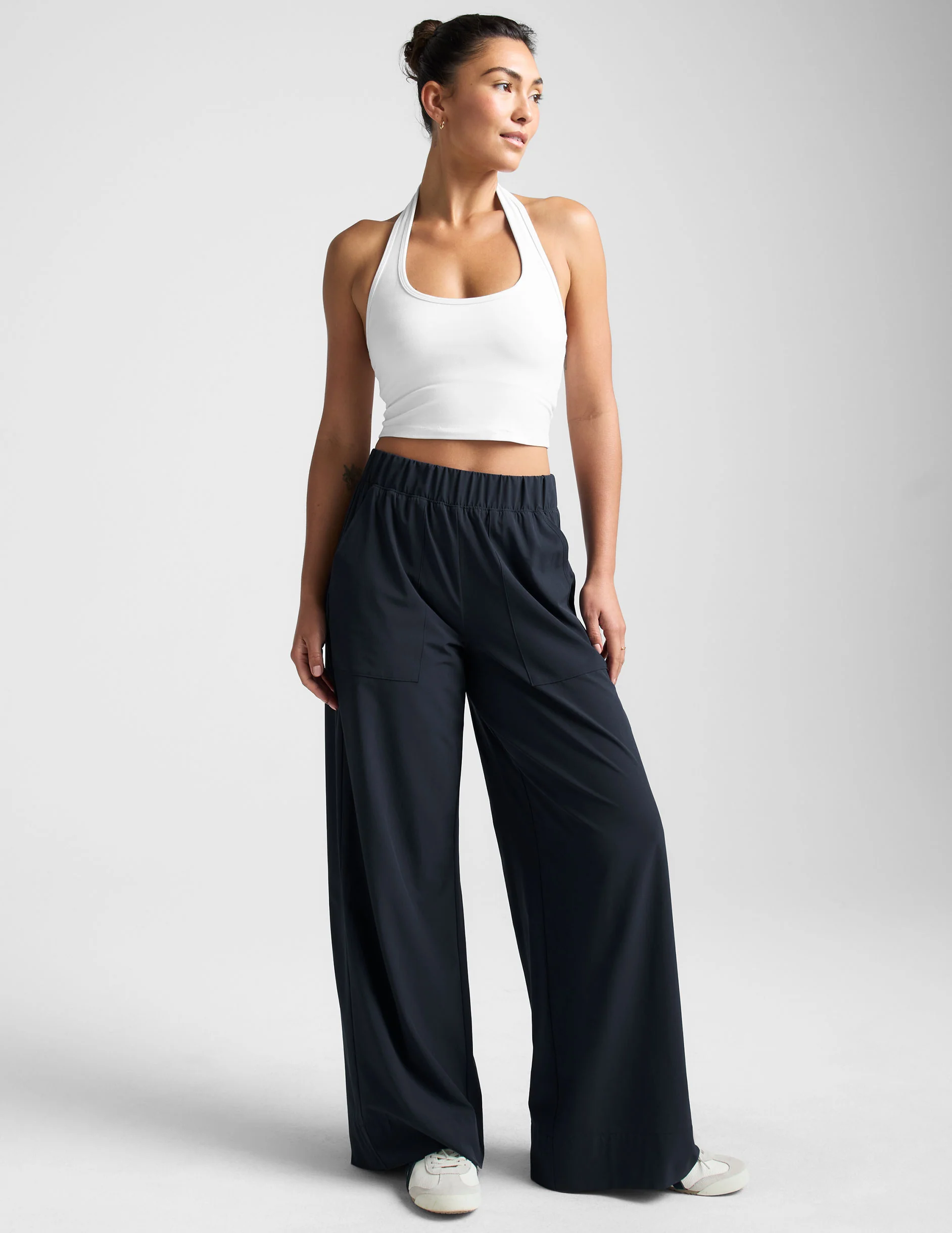 Spacedye Well Rounded Cropped Halter Tank - Image 4